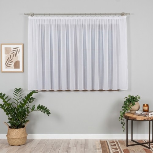 Przejdź do produktu Gotowa firana biała woalowa na taśmie marszczącej 400x150 cm W7