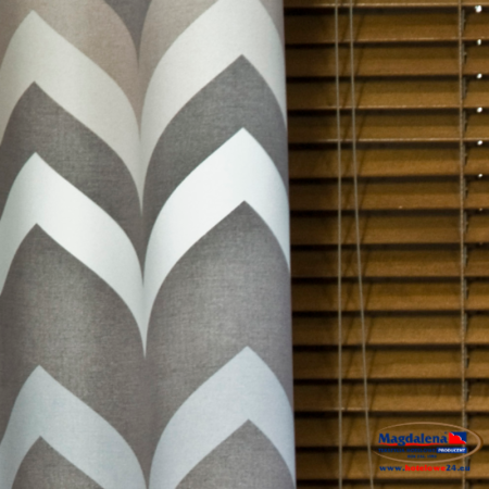 Zasłona w zig-zaki do pokoju