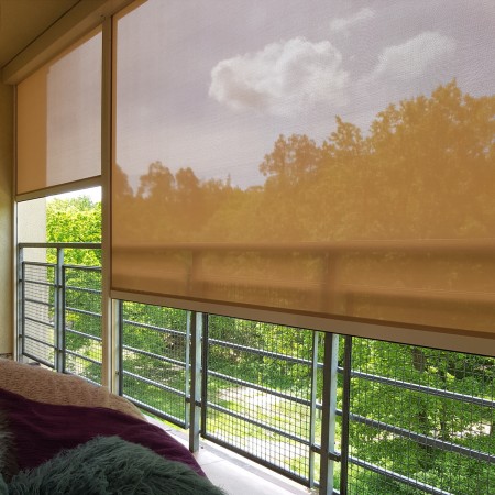 Roleta balkonowa Screen SK90 w kolorze kremowym