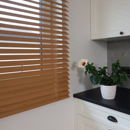 Żaluzje bambusowe do kuchni.
