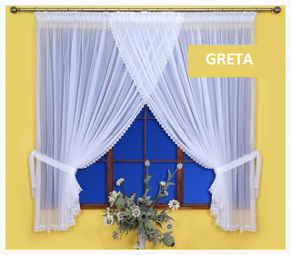 GRETA Firanka z woalu.