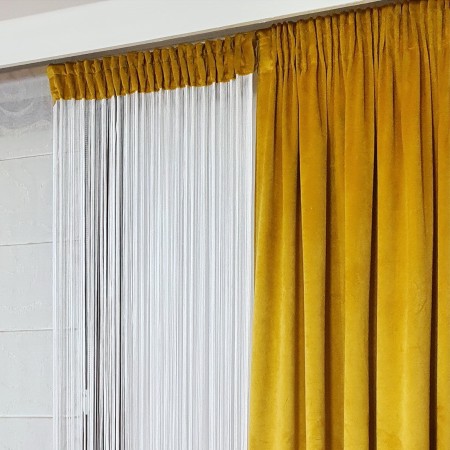 Zasłony na taśmie na wymiar.