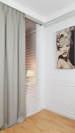 Zasłony beżowe gotowe MAG 359.