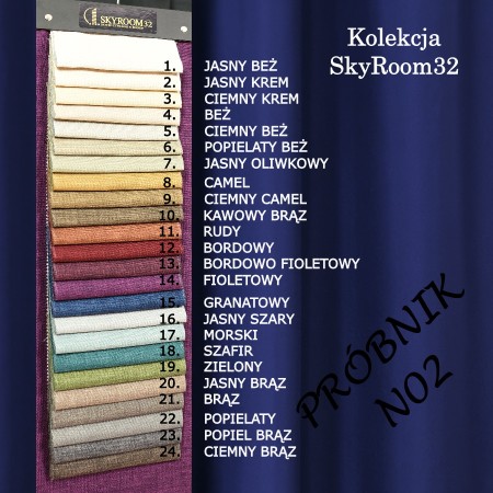 Wzornik tkanin zaciemniających.