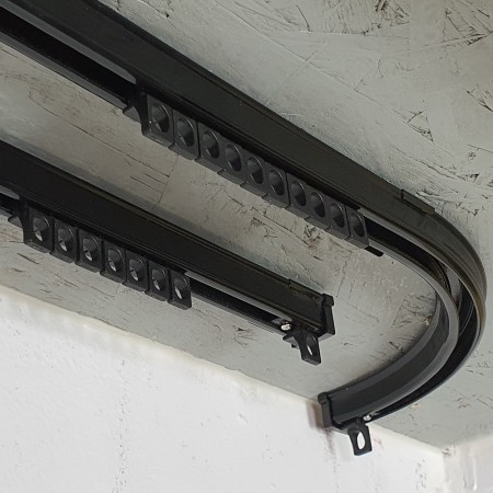 Szyna sufitowa aluminiowa gięta