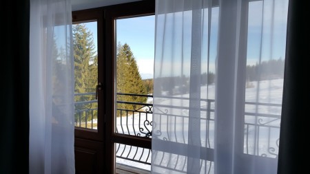 Firany woalowe na haczykach do salonu.