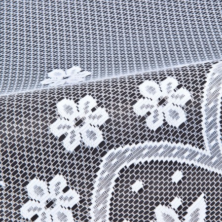 004421 Firanka ze wzorem kwiatowym