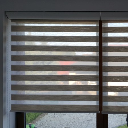 Roleta dzień noc na drzwi balkonowe.
