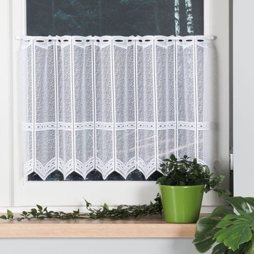 Przejdź do produktu Zazdrostka biała żakardowa panelowa wysokość 70 cm 341510
