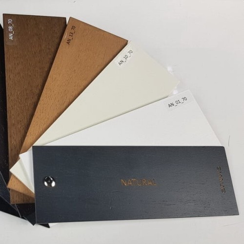 Przejdź do produktu Żaluzja drewniana 70 mm. Próbki  do 5 sztuk