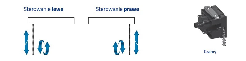 monocommando zaluzji drewnianej