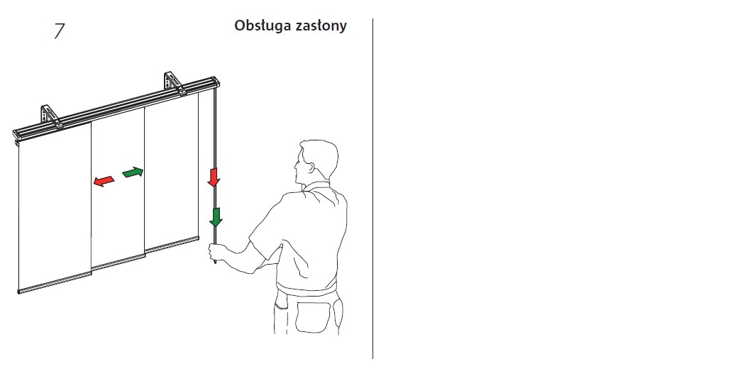 Zasłona panel track